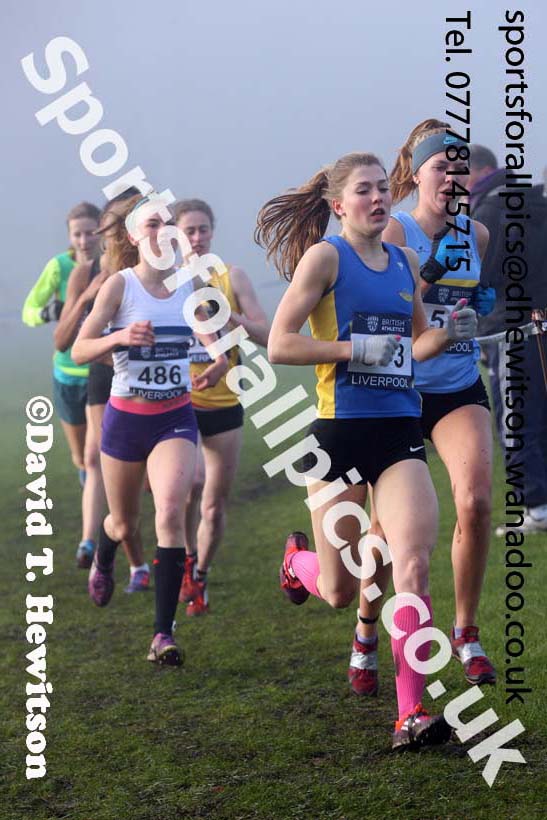 Womens under-17s and Juniors, European Cross Country Trials, Sefton Park, Liverpool. Photo: David T. Hewitson/Sports for All Pics